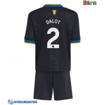 Fotballdrakt Barn Manchester United Diogo Dalot #2 Tredjedraktsett 2025-26 Kortermet (+ Korte bukser)